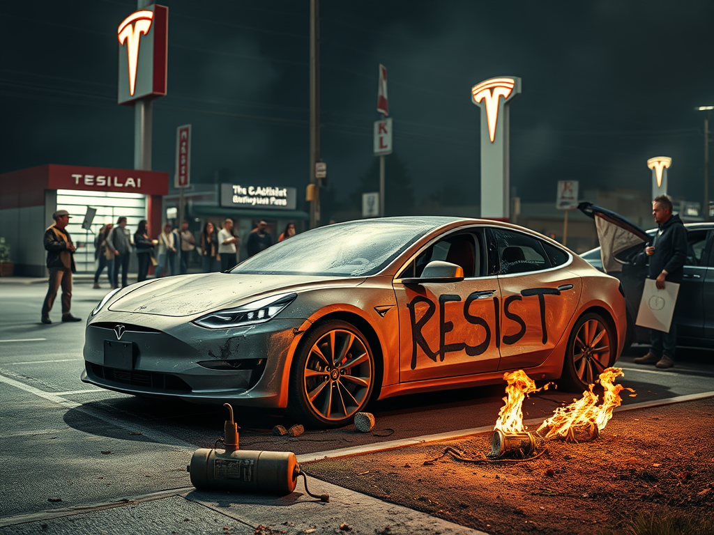 Tesla Vandalism: The Ripple Effect on Communities and the Case for Peaceful Protest